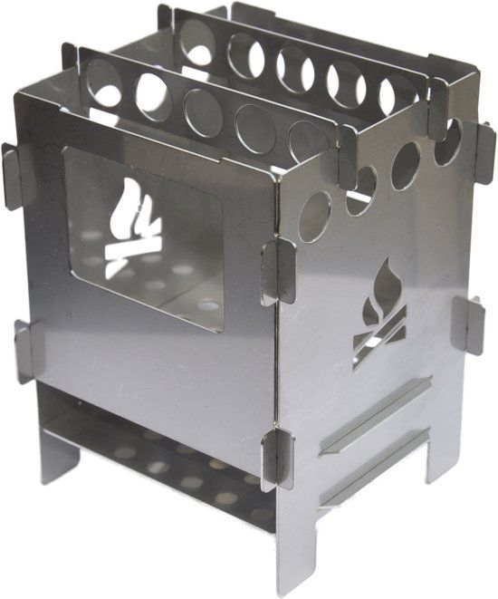 Bushcraft Essentials Bushbox Outdoor Pocket Stove - Grijs - 55 cm