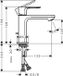 Hansgrohe Rebris S Wastafelkraan - Chroom - 110mm Uitloop - Met Trekstang