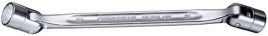 Stahlwille 43011618 Flexi 29 Dubbelzijdige Flexi-Joint Sleutel, Bi-Hexagon, 16mm x 18mm Opening, 249mm Lengte, Pack van 10