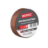 ERKO PVC Isolatietape 15mm x 10m, Bruin