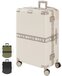 ONYX Check-in koffer 100 Liter - TSA slot - Spinner wielen - Lichtgewicht Trolley - Aluminium sluiting - Reiskoffer Sand wit