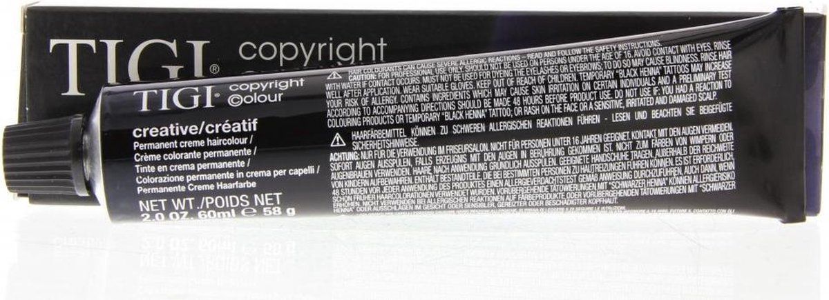 Tigi Copyright Colour Creative Permanent Creme Emulsion Haarverf 6/34 6GC 60ml