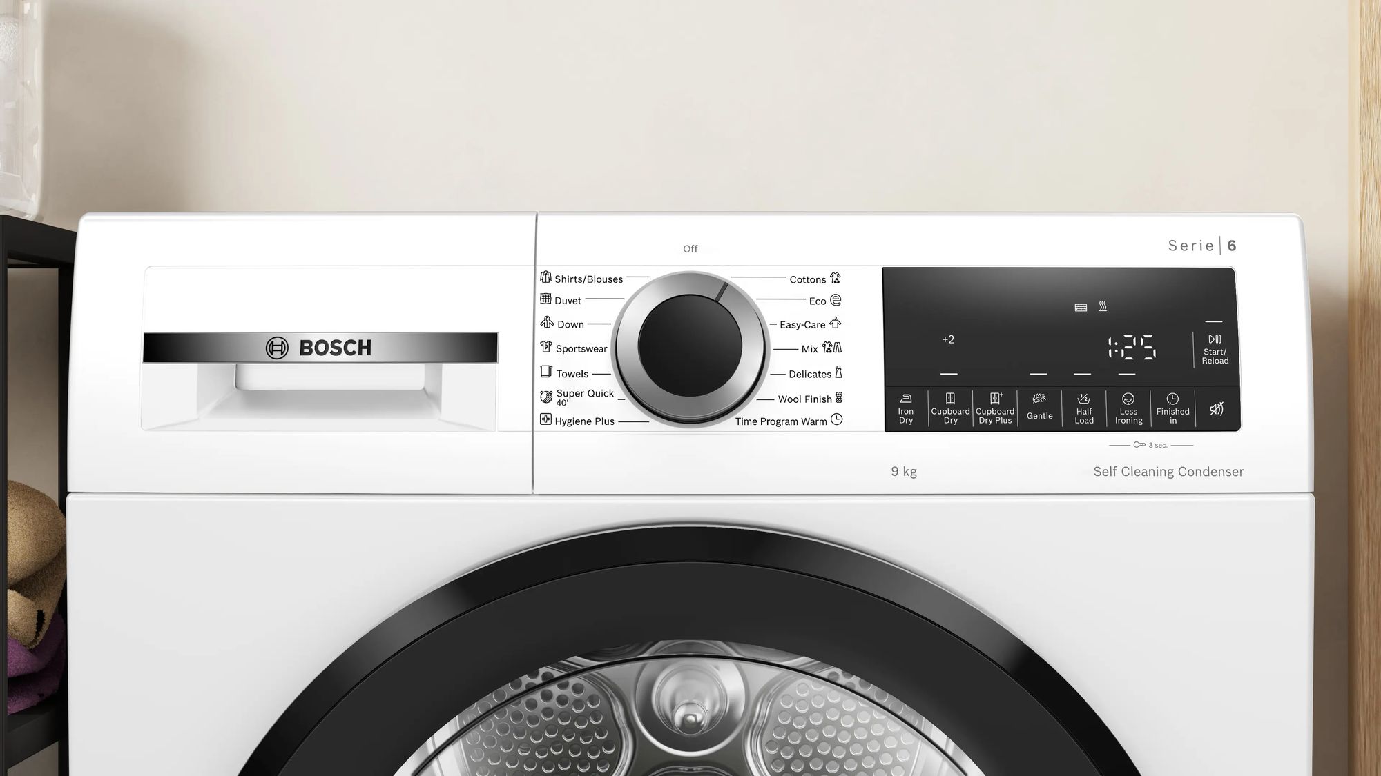 Bosch Serie 6 WQG143DANL Warmtepompdroger - 9 kg - Wit
