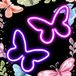 Neon Papillon Assortiment pour Décoration