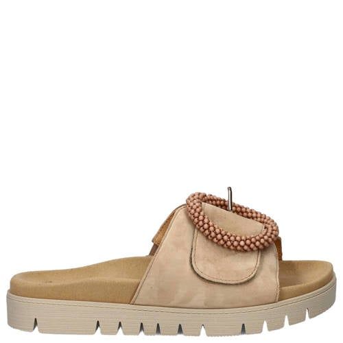 Gabor suède slippers beige