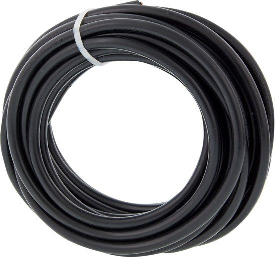 Huishoudsnoer - VMVS - 5m - 2 x 0.75 mm² - Zwart