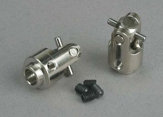 TRAXXAS Differential output yokes hardened steel w/ U-joints 2