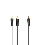 Hama 00205097 audio kabel 5 m RCA 2 x RCA Zwart