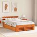 Maison Exclusive - Cadre de lit en marron délavé, 135 x 190 cm, en pin massif
