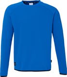 uhlsport ID sweatshirt zonder capuchon - voor kinderen en volwassenen - voetbal-sweatshirt, azuurblauw, 140 cm