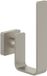 Villeroy & Boch Elements Striking Reserve-toiletpapierhouder, reserverolhouder, toiletpapier voor wandmontage, toiletpapieropslag van messing, vierkant, geborsteld nikkel mat
