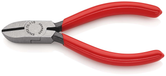 Knipex Zijsnijtang zwart geatramenteerd, met kunststof bekleed 110 mm (zelfbedieningskaart/blister) 70 01 110 SB