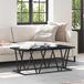 Maison Exclusive - Table basse, noir, aspect chêne, 100 x 50 x 40 cm