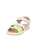 SUPERFIT Sandalen 'Sandale Mädchen 1-009014 1000 Echtleder in weiß' lichtroze