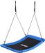 Relaxdays Nestschommel - blauw - 150x80 cm - textiel - met ophangtouwen - voor kinderen