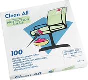 Sibel Clean All Stoelbeschermers Wegwerp Plastic Zwart 100 Stuks