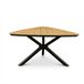 LUX outdoor living Corsica Corsica dining tuintafel triangel 6 personen | polywood + aluminium | Natural Wood | 158cm