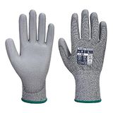 Portwest Snijbestendige handschoen, klasse C EN388-2016, met PU handpalm voor uitgifteautomaten - Grijs - L