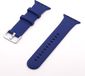 By Qubix - Rubberen Siliconen sportbandje met gesp - Donkerblauw - Geschikt voor Apple Watch 38mm / 40mm / 41mm / 42mm