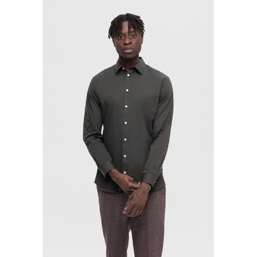 SELECTED HOMME SLHSLIMETHAN Slim Fit Overhemd - Groen