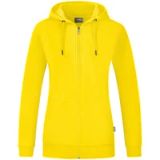 Jako Organic Jas Met Kap Dames - Citroen | Maat: 44