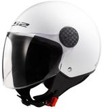 LS2 OF558 Sphere II Solid Gloss White Jet Helm - Helm