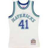 NBA Maillot Swingman Couleur d'équipe Off White Hardwood Classics 1998 N° 41 Dirk Nowitzki Dalmav