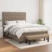 Maison Exclusive - Lit boxspring avec matelas, couleur taupe, 140x190 cm, rembourré