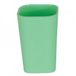 MSV 140690 Soft Touch beker, perzikhuid-look, rubberen coating, groen, 7,3 x 7,3 x 11 cm
