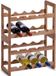 Zeller casier à vin - Bois - Beige - 8 bouteilles