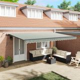 Maison Exclusive - Pare-soleil électrique avec éclairage LED et capteur, 5 x 3 mètres