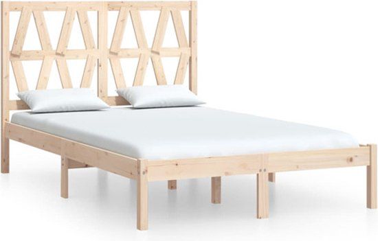 vidaXL Bedframe massief grenenhout 140x200 cm