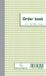 Exacompta 10x Orderbook gelijnd 17x10,5cm 50 blad doorschrijfpapier dupli