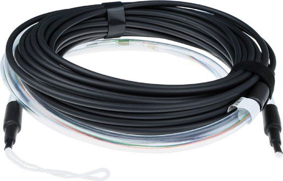 ACT Singlemode Fiber Optic Cable - 10m - 12-Core - LC Connectors - Black