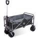 Equivera Bolderkar - Bolderkar pliable - Chariot de plage - Roues pivotantes - Multiples positions - Chariot de plage