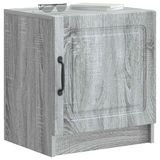 vidaXL Nachtkastje Grijs Sonoma 43 x 34,5 x 47 cm Bewerkt hout