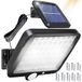 Retoo Lampe solaire avec détecteur de mouvement, 108 LEDs, modèle amélioré à énergie solaire pour jardin, terrasse, véranda et garage