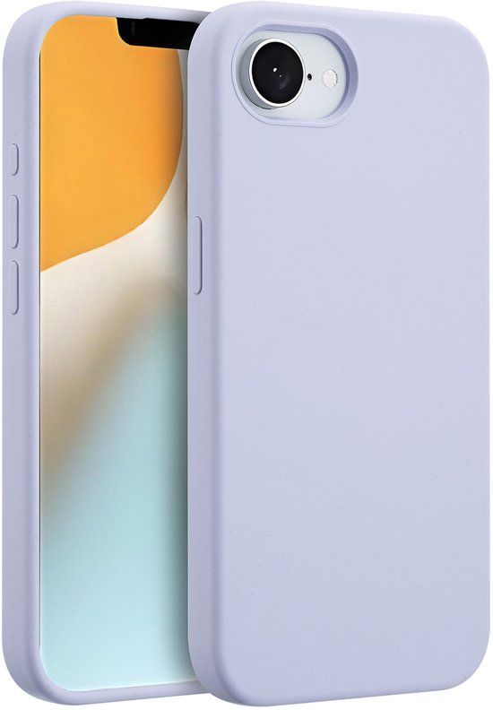 Accezz Liquid Silicone Backcover met MagSafe voor de Apple iPhone 17e / 16e - Paars
