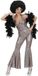 WIDMANN Finidi Zilverkleurige Disco-outfit voor Vrouwen - Verkleedkleding - L