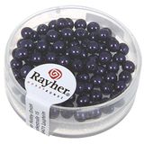 Rayher Renaissance glaswasparels, 4 mm diameter, doos 85 stuks, pruim