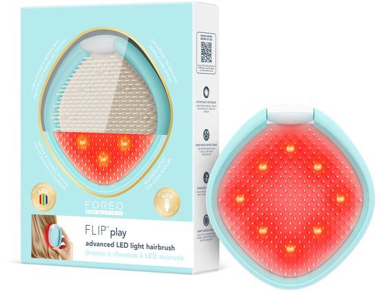 FOREO FLIP Play Geavanceerde LED-haarborstel – Blauw