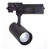 Led-railspot met vier draden, zwart, 20 W