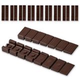 IPEA Meubelwiggen voor meubels en kasten, 25 stuks, Made in Italy, wiggen met theoretische breekpunten, dikte van de vloernivellering, onderlegwiggen voor vloercompensatie, bruin