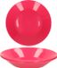 Hega Hogar Assiettes creuses - Plastique - 21 cm - Rose - 6 Pièces