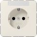 Jung SCHUKO®-wandcontactdoos, 16 A 250 V ~, met tekstveld, duroplast, serie CD, wit CD 1520 NA