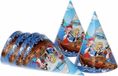 Atosa Feesthoedjes piratenfeestje 6x stuks - Kinder verjaardag thema feestartikelen