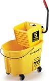Rubbermaid Commercial Products FG758088YEL WaveBrake zijpers Combo dweilwagen, 35 kwart, geel
