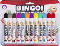 Engelhart Bingo Dabbers 12 Stuks – Zwart, Grijs, Bruin, Roze, Oranje, Turquoise, Paars, Geel, Groen, Licht Blauw, Rood – 20 ml per Dabber – Markeer Nummers voor Bingo Spel