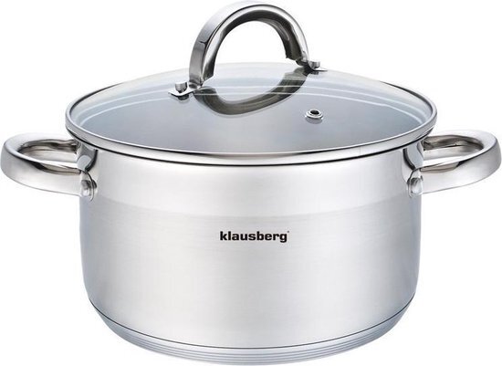 KLAUSBERG 7130 - kookpan met deksel - 14,0L - Ø32 cm