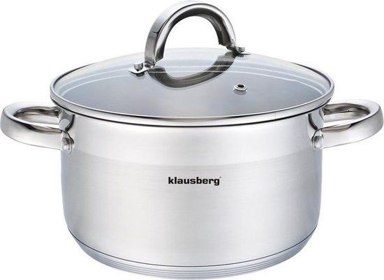 KLAUSBERG 7130 Kookpan - 14L - Ø32 cm - RVS